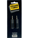 Yellow Cable - Adaptateur jack male 3.5 mm stéréo jack fem. 6.35 mm - lot de  2 - ECO AD06