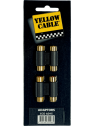 Yellow Cable - Adaptateur rca fem. 2 rca fem. - lot de 2 - ECO AD15