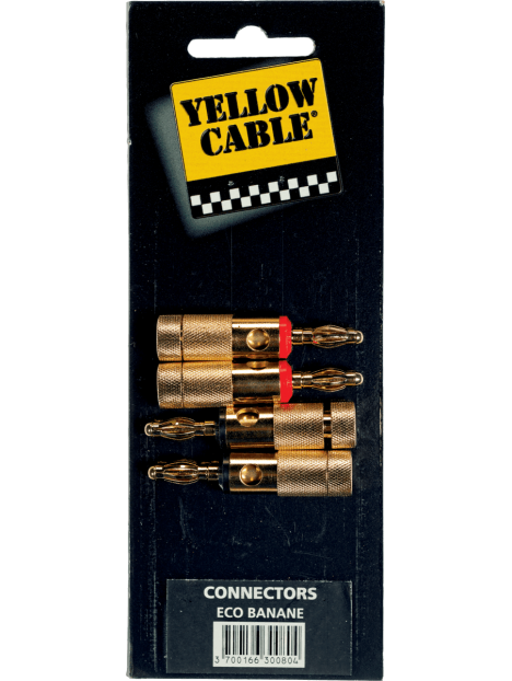 Yellow Cable - Fiche banane - lot de 2 - ECO BANANE