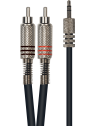 Yellow Cable - Cordon 1 jack stéréo 3,5 mm 2 rca 3 m - ECO K06M-3