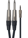 Yellow Cable - Cordon 1 jack stéréo 3.5 mm 2 jack  3 m - ECO K07M-3