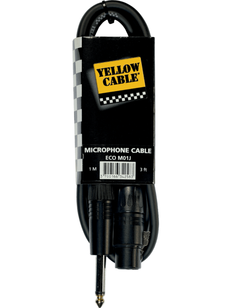 Yellow Cable - Cordon jack xlr fem. 1 m - ECO M01J
