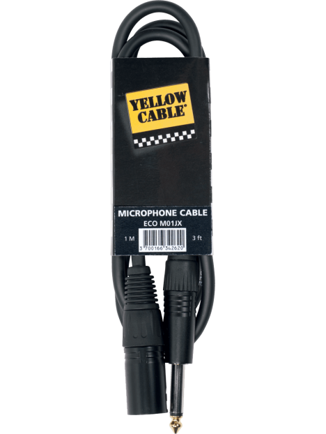 Yellow Cable - Cordon jack xlr 1 m - ECO M01JX