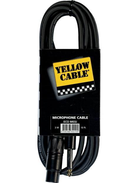 Yellow Cable - Cordon jack xlr fem. 3 m - ECO M03J
