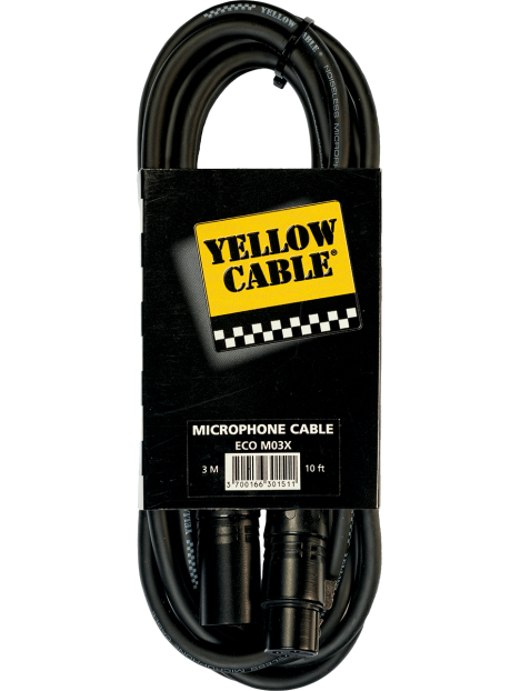 Yellow Cable - Cordon xlr xlr fem. 3 m - ECO M03X