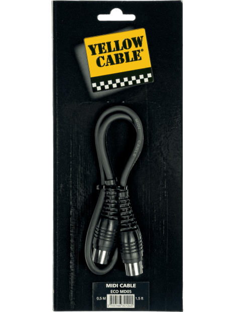 Yellow Cable - Cordon midi 2 din 5 broches 50 cm - ECO MD05