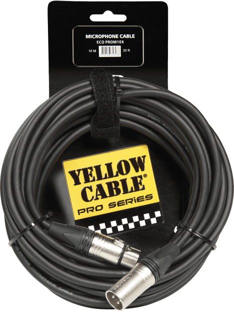 Yellow Cable - Cordon xlr xlr 10 m neutrik - ECO PROM10X