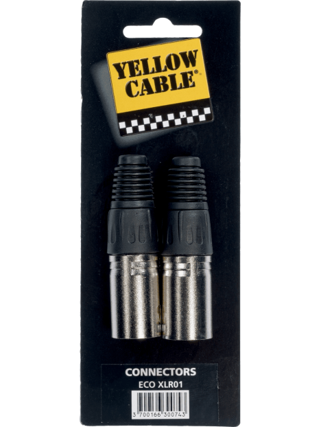 Yellow Cable - Fiche xlr male  - lot de 2 - ECO XLR01