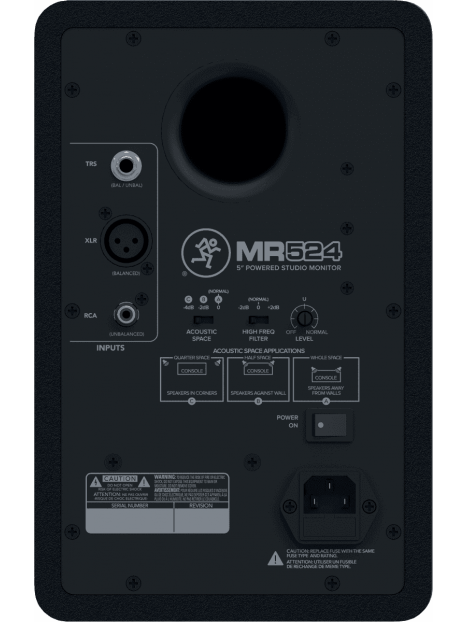 Mackie - Monitor bi-amplifié 5" 50W RMS ( l'unité ) MR524 - RMK MR524
