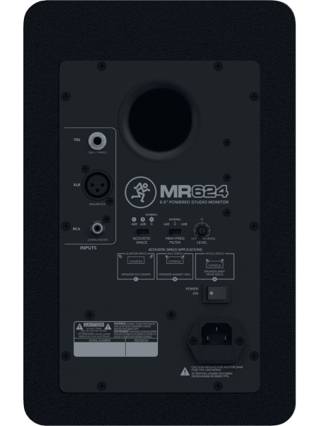 Mackie - Monitor bi-amplifié 6,5" 50W RMS (l'unité ) MR624 - RMK MR624