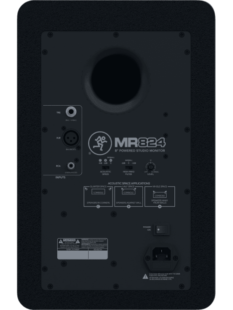 Mackie - Monitor bi-amplifié 8" 65W RMS ( l'unité ) MR824 - RMK MR824