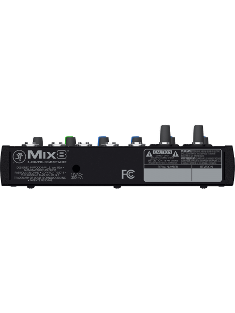 Mackie - Mixeur compact 8 canaux, 10 entrées MIX8 - SMK MIX8