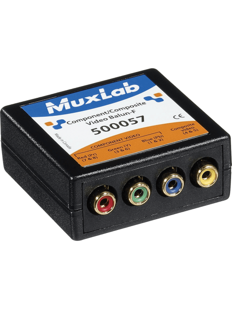 MuxLab - Balun vidéo Composante/Composite, Femelle - IMU 500057