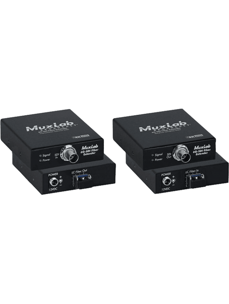 MuxLab - Kit d'extension fibre optique 6G-SDI, mono mode, LC - IMU 500712