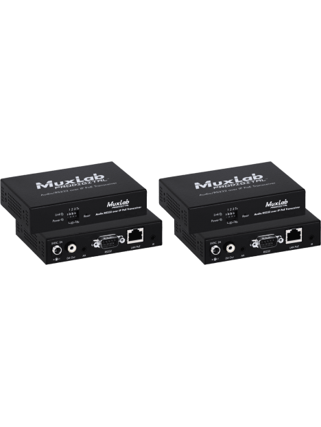 MuxLab - Emetteur Audio/RS232 sur IP (pack de 2 pcs) - IMU 500755-2PK