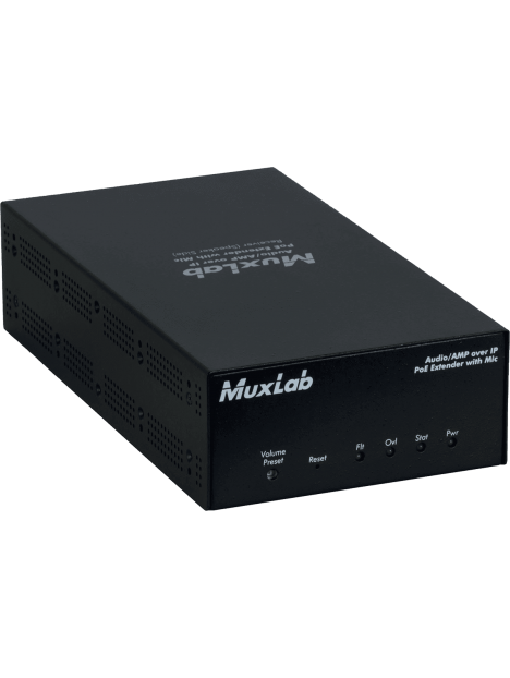 MuxLab - Récepteur Audio sur IP 50W/canal - IMU 500755-AMP-RX