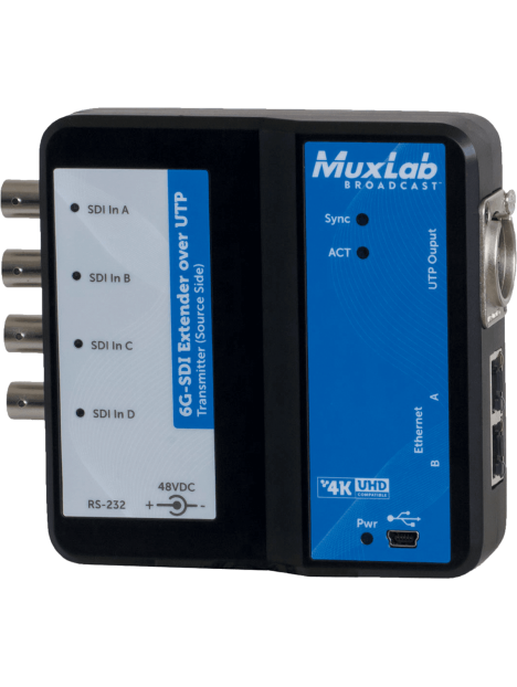 MuxLab - Kit extension 6G-SDI sur Ethernet - IMU 500733