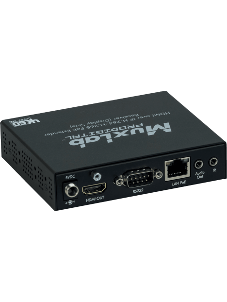 MuxLab - Récepteur HDMI H.264/H.265 PoE - IMU 500762-RX