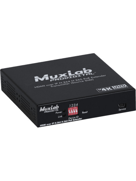 MuxLab - Emetteur Av sur IP HDMI 4K/30 PoE RS232 - IMU 500763-TX 