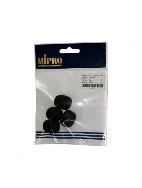 Mipro - 4CP0002 Lot de 4 Bonnettes pour Micro MU 53 HN MIPRO