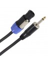 Plugger - Câble HP 2 x 1.5mm² Jack Mâle - Speakon Mâle 10m Easy Plugger