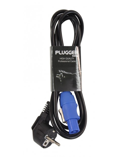 Plugger - Câble d'alimentation Powercon norme EU 1.8m Easy Plugger