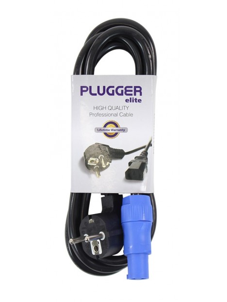 Plugger - Câble d'alimentation Powercon norme EU 1.8m Elite Plugger