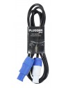 Plugger - Câble d'alimentation Powercon Mâle - Mâle 1.8m Easy Plugger