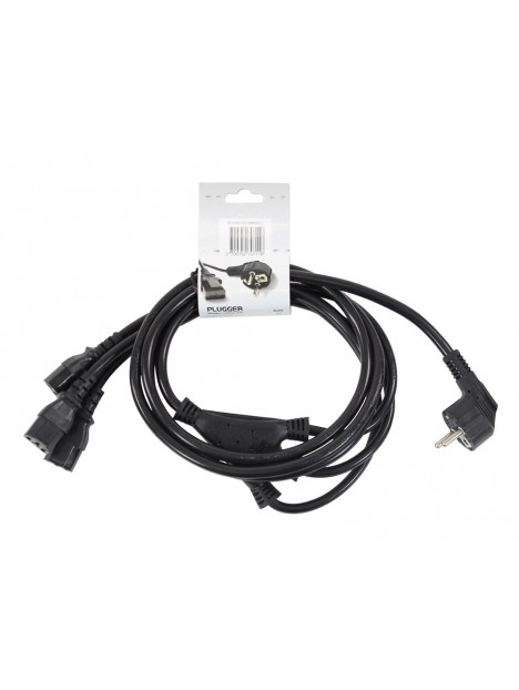 Plugger - Câble d'alimentation 3 IEC Femelles - PC16 2m40 Elite Plugger