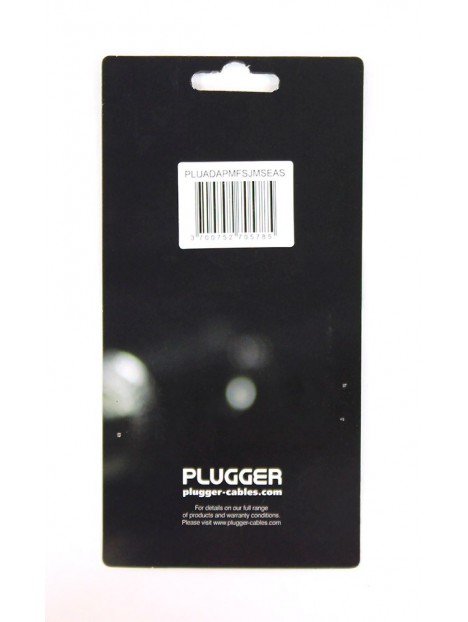 Plugger - Adaptateur Mini Jack Femelle Stéréo - Jack Mâle Stéréo Easy Plugger
