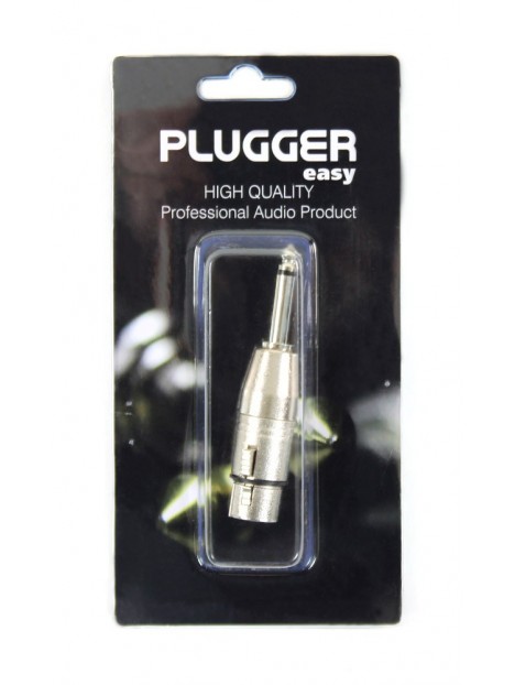 Plugger - Adaptateur XLR Femelle - Jack Mâle Mono Easy Plugger