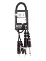 Plugger - Câble Bretelle RCA Mâle - Jack Mâle Mono 0.60m Easy Plugger