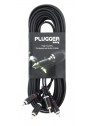 Plugger - Câble Bretelle RCA Mâle - RCA Mâle 10m Easy Plugger