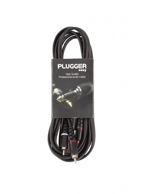 Plugger - Câble Bretelle RCA Mâle - RCA Mâle 3m Easy Plugger