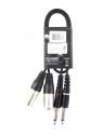 Plugger - Câble Bretelle XLR Mâle 3b - Jack Mâle Mono 0.60m Easy Plugger