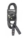 Plugger - Câble DMX XLR Femelle 3b - XLR Mâle 3b 1m50 Easy Plugger