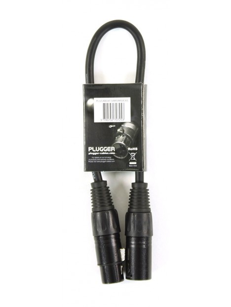 Plugger - Câble DMX XLR Femelle 3b - XLR Mâle 5b 0m30 Easy Plugger