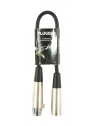 Plugger - Câble DMX XLR Femelle 5b - XLR Mâle 3b 0m30 Easy Plugger