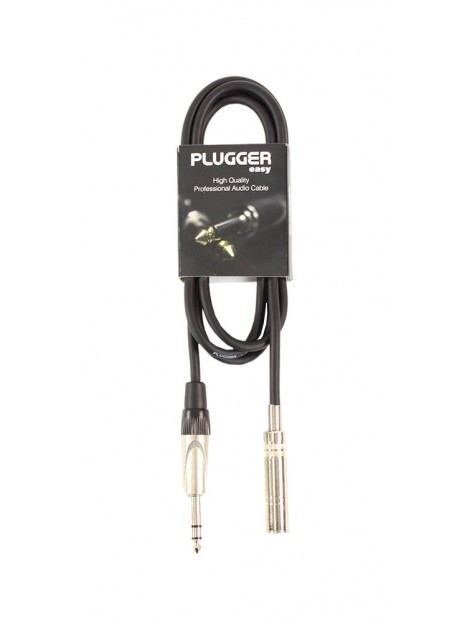 Plugger - Câble Jack Femelle Stéréo - Jack Mâle Stéréo 1.50m Easy Plugger