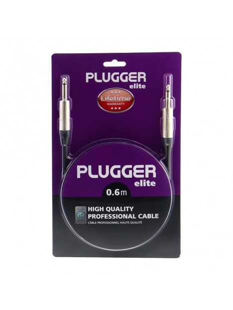 Plugger - Câble Jack Mâle Mono - Jack Mâle Mono 0.6m Elite Plugger