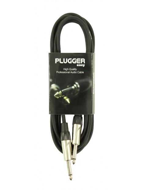 Plugger - Câble Jack Mâle Mono - Jack Mâle Mono 3m Easy Plugger