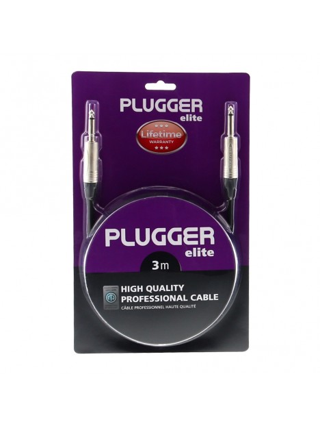 Plugger - Câble Jack Mâle Mono - Jack Mâle Mono 3m Elite Plugger