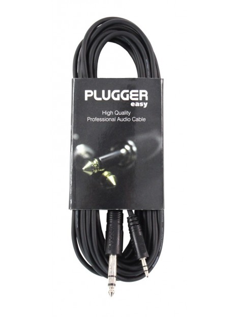 Plugger - Câble Mini Jack Mâle Stéréo - Jack Mâle Stéréo 6m Easy Plugger