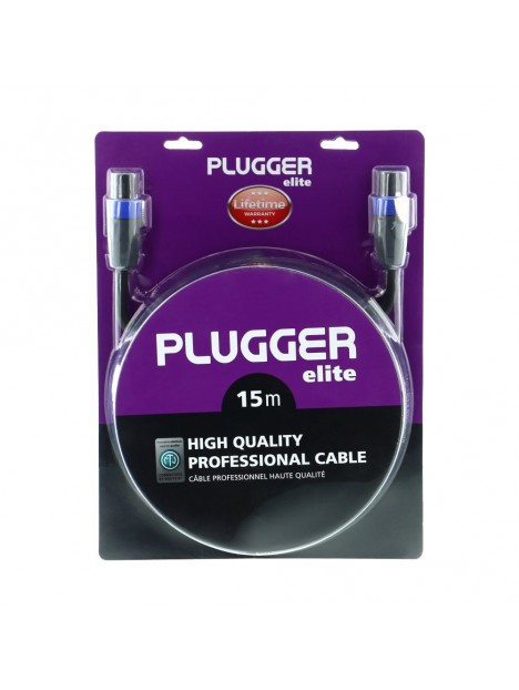 Plugger - Câble HP 2 x 2.5mm² Speakon Mâle - Speakon Mâle 15m Elite Plugger