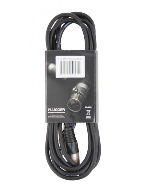 Plugger - Câble XLR Femelle - Jack Mâle Stéréo 3m Easy Plugger