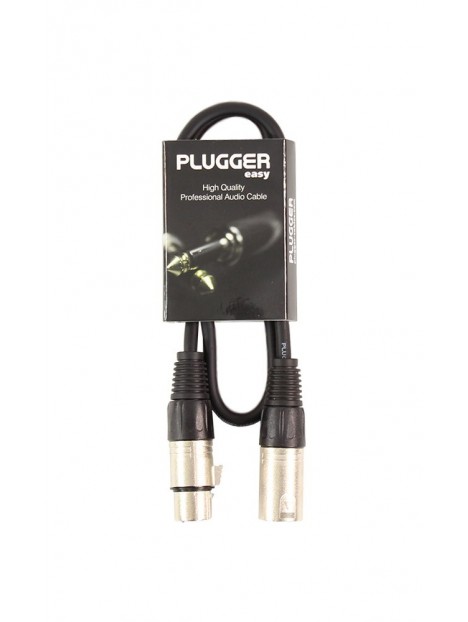 Plugger - Câble XLR Femelle 3b - XLR Mâle 3b 0.60m Easy Plugger