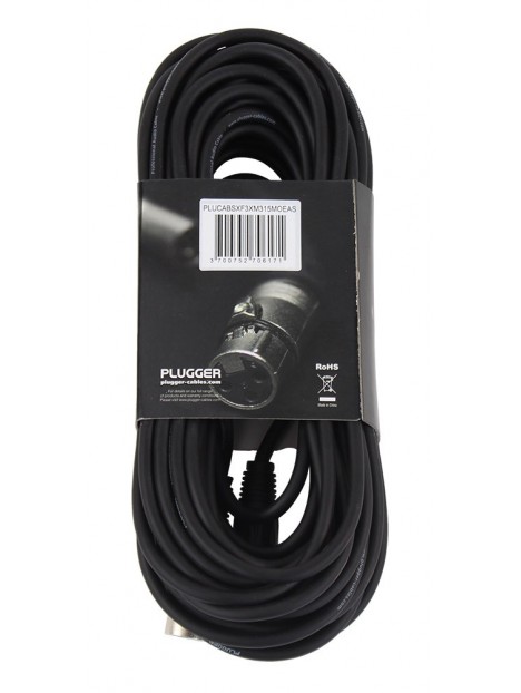 Plugger - Câble XLR Femelle 3b - XLR Mâle 3b 15m Easy - 11,90 € -  SV-PLUCABSXF3XM315M0EAS - Plugger - SonoLens