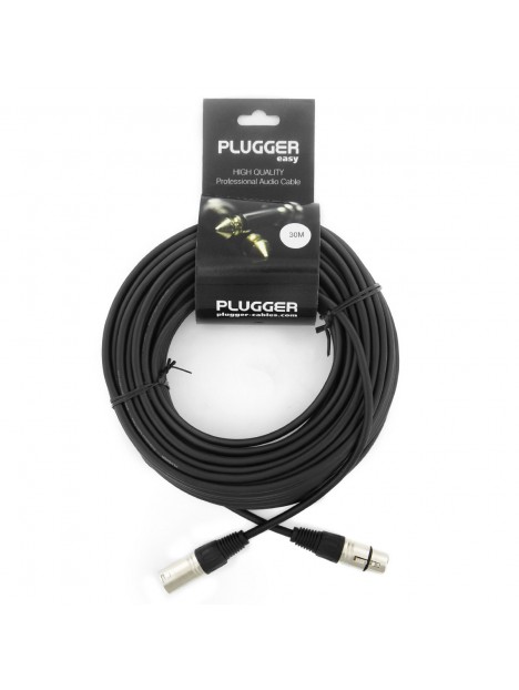 Plugger - Câble XLR Femelle 3b - XLR Mâle 3b 30m Easy Plugger