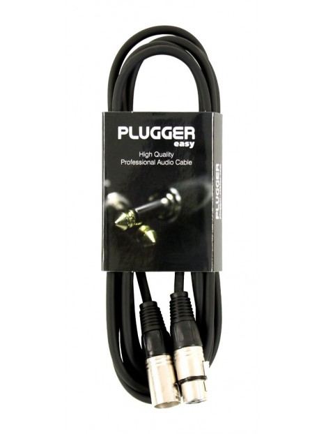 Plugger - Câble XLR Femelle 3b - XLR Mâle 3b 3m Easy Plugger