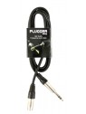 Plugger - Câble XLR Mâle 3b - Jack Mâle Stéréo 1.5m Easy Plugger